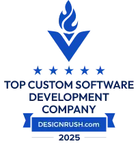 DesignRush badge of recognition for top software development firm